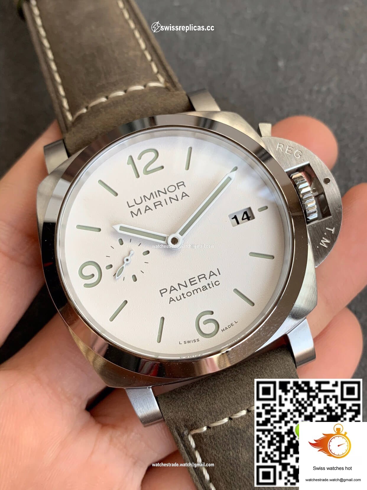 Panerai Luminor PAM01314 VS Factory White Dial 2