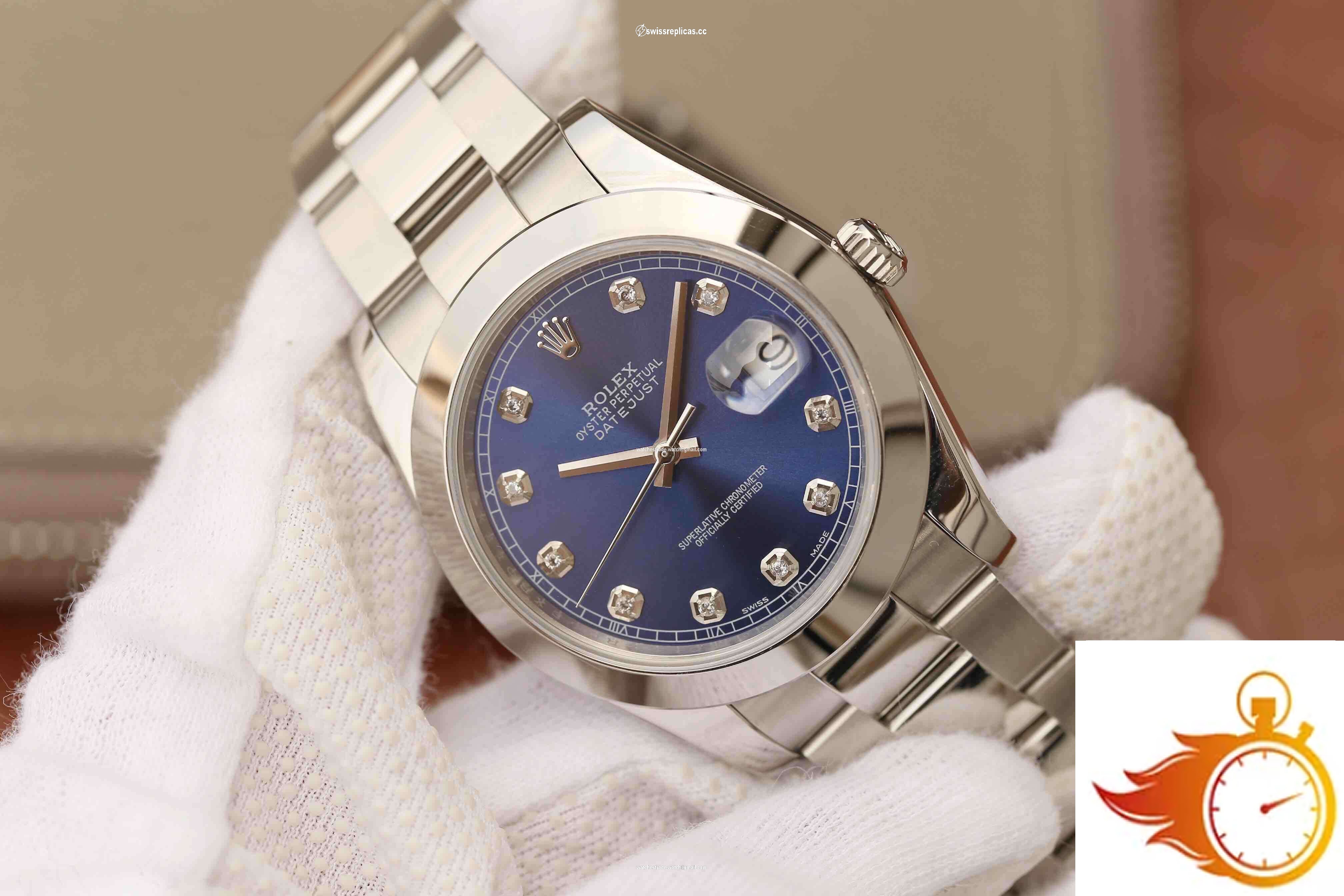 Rolex Datejust M126300 EW Factory Stainless Steel Blue Dial 2