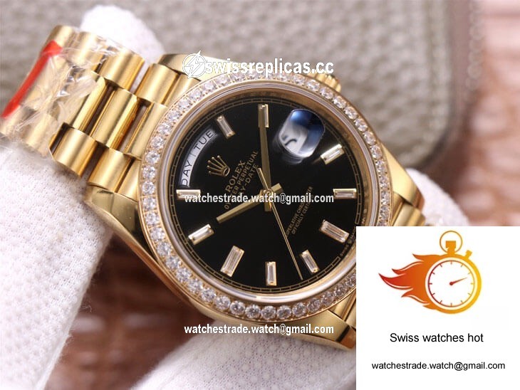 Rolex Day-Date M228348RBR-0001 EW Factory Yellow Gold Black Dial 2