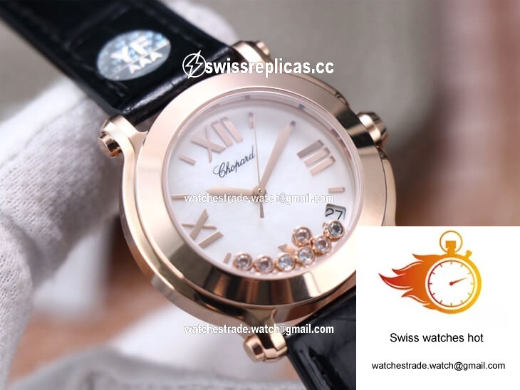 Chopard Happy Sport 278492 YF Factory White Dial Rose Gold 2