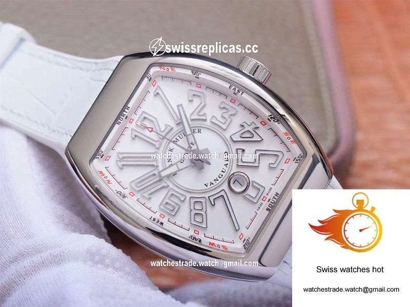 Franck Muller Vanguard V 45 SC DT 5N BC ZF Factory White Dial 2