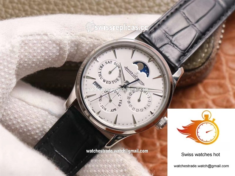 Jaeger-LeCoultre Master Ultra Thin Moon Perpetual Calendar 130842J V9 Factory White Dial 2