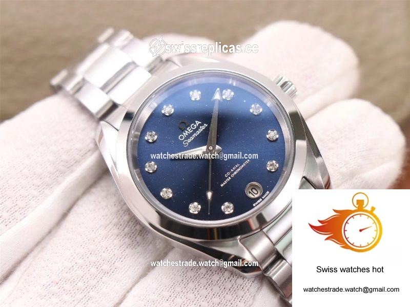 VS Factory Replica Omega Seamaster 220.10.38.20.53.001 Aqua Terra 150M CO AXIAL Master Chronometer Ladies Watch 2