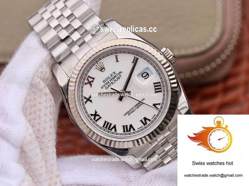 Rolex Datejust 116234 36mm AR Factory White Dial With Roman Time Scale 2