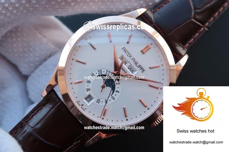 Patek Philippe Complications Annual Calendar 5396G KM Factory 18K Rose Gold White Dial 2