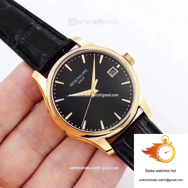 Patek Philippe Calatrava 5227 18K Yellow Gold Black Dial 2