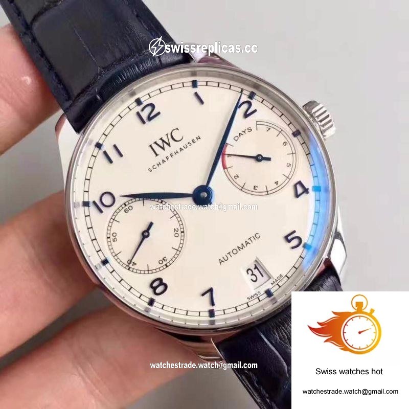 IWC Portugieser IW500705 ZF Factory V4 White Dial and Blue Markers 2