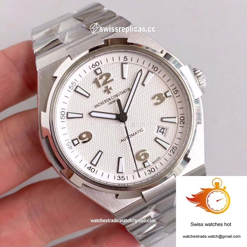 Vacheron Constantin Overseas 47040 Stainless Steel Bracelet JJ Factory White Dial 2
