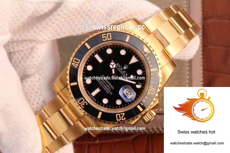 Rolex Submariner Date 116618LN VR Factory 18K Yellow Gold Wrapped Black Dial 2