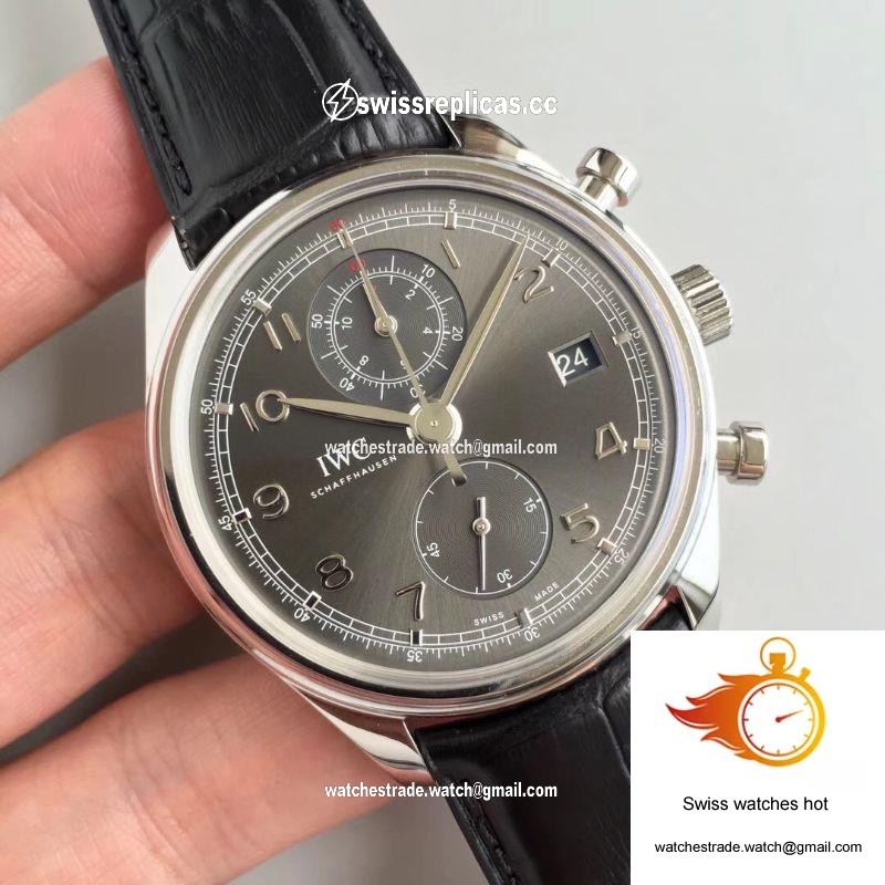 IWC Portugieser Chronograph Classic IW390404 ZF Factory Anthracite Dial 2