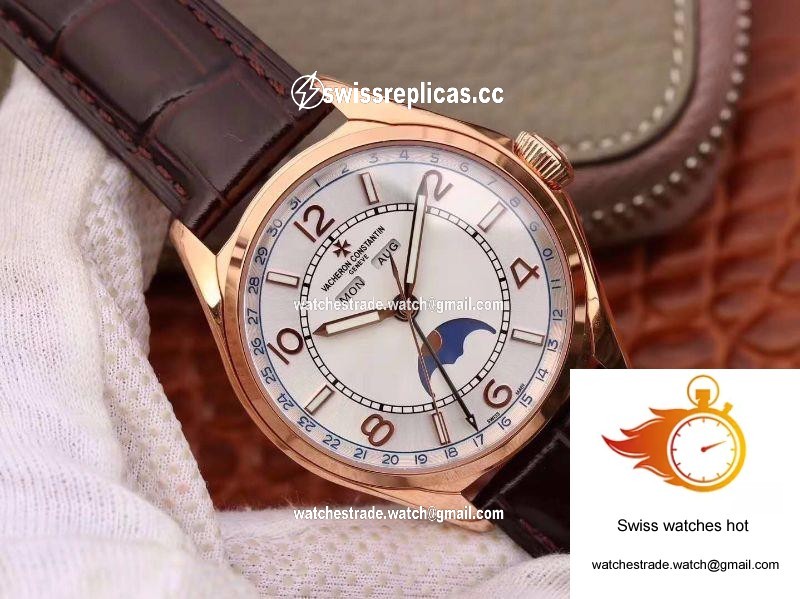 Vacheron Constantin FiftySix Day-Date 4000E/000R/B438 18K Rose Gold White Dial 2