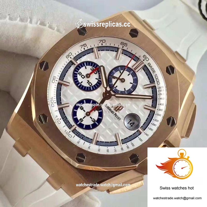 Audemars Piguet Royal Oak Offshore 50 Byblos Saint-Tropez 26408OR.OO.A010CA.01.99 JF Factory V2 White Dial 2