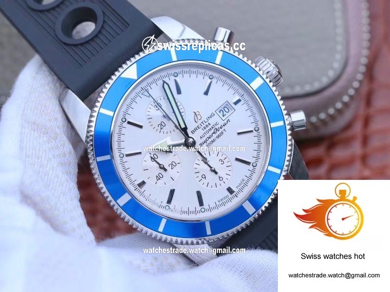 Breitling Superocean Heritage II 46MM A1331217 OM Factory White Dial 2