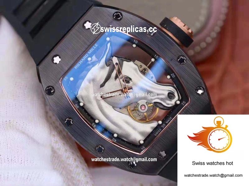 Richard Mille Polo Club Saint Tropez RM52-02 KV Factory White Horse Head Skeleton Dial 2