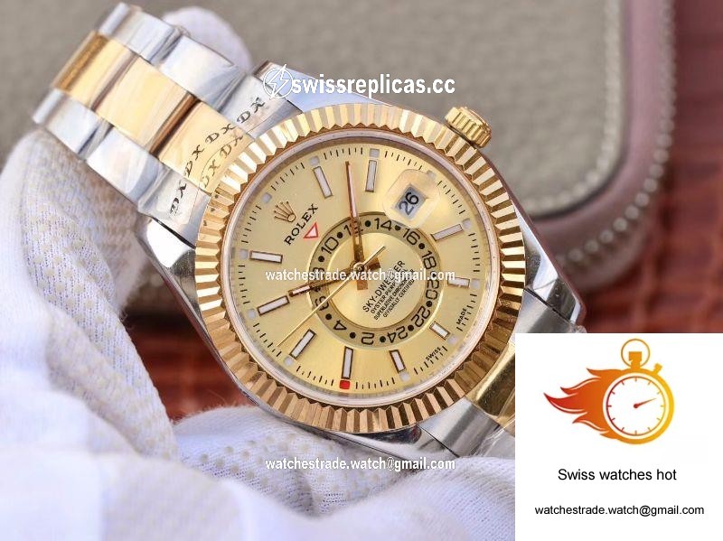 Rolex SKY-DWELLER 326938-72418 Gold Dial 2
