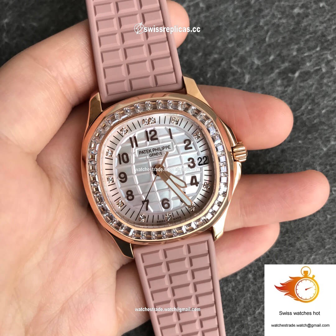 Patek Philippe Aquanaut 5072R-001 PPF Factory Rose Gold Mother Of Pearl Dial 2