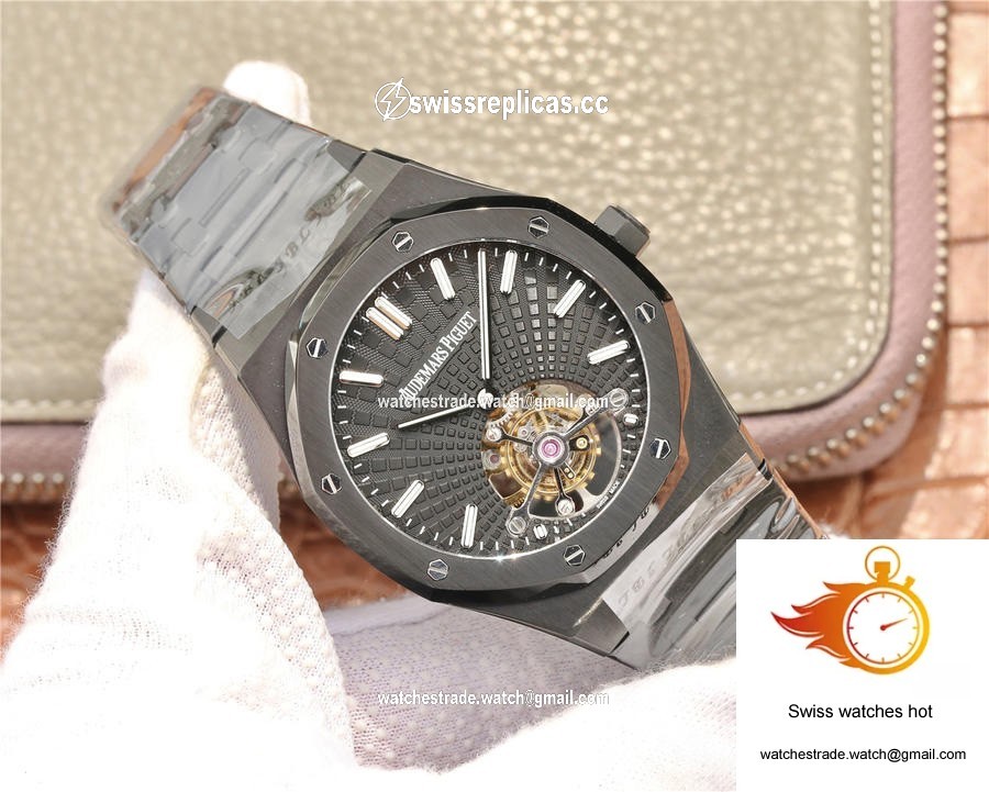 Audemars Piguet Royal Oak Tourbillon Extra Thin 26522CE.OO.1225CE.01 R8 Factory Black Dial 2