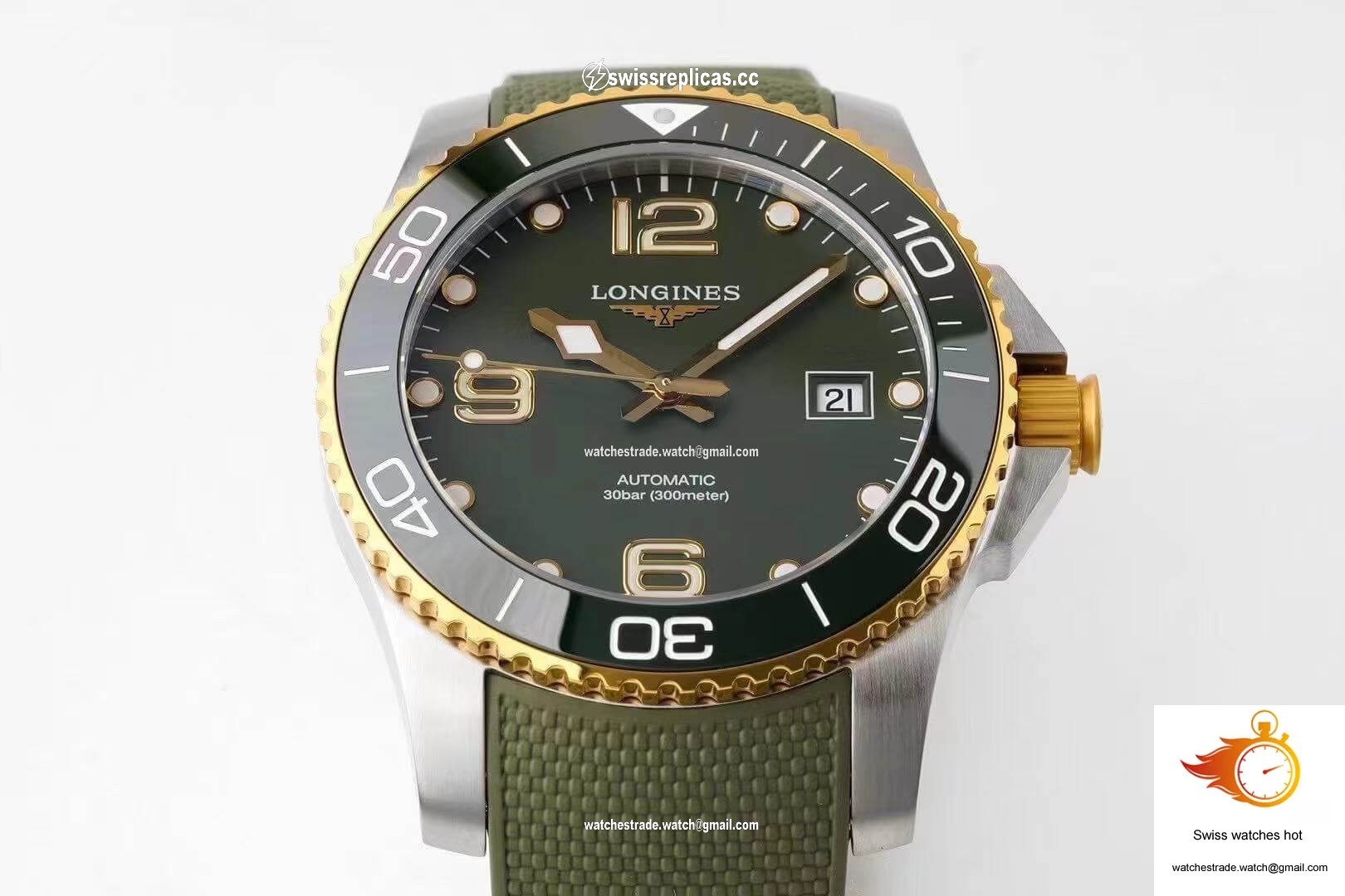 Longines Concas L3.781.3.06.9 ZF Factory Green Dial 2