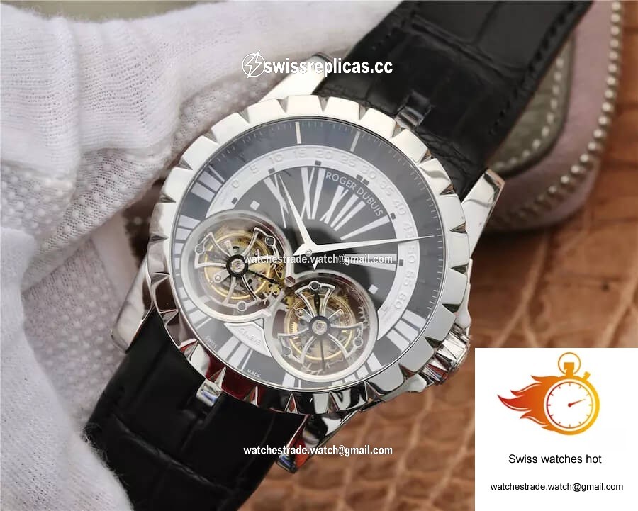 Roger Dubuis Excalibur RDDBEX0291 JB Factory Tourbillon Black Dial 2