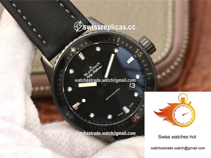 Blancpain Fifty Fathoms Bathyscaphe 5000-0130-B52-B GF Factory Black Ceramic 2