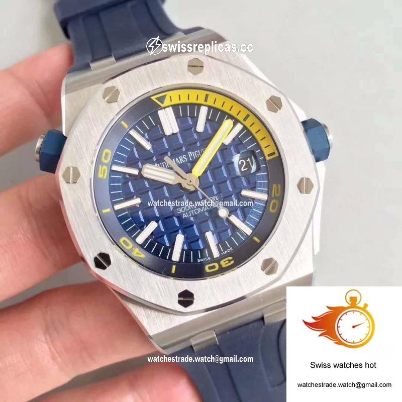 Audemars Piguet Royal Oak Offshore Diver 15710ST.OO.A027CA.01 JF Factory V8 Blue Dial 2