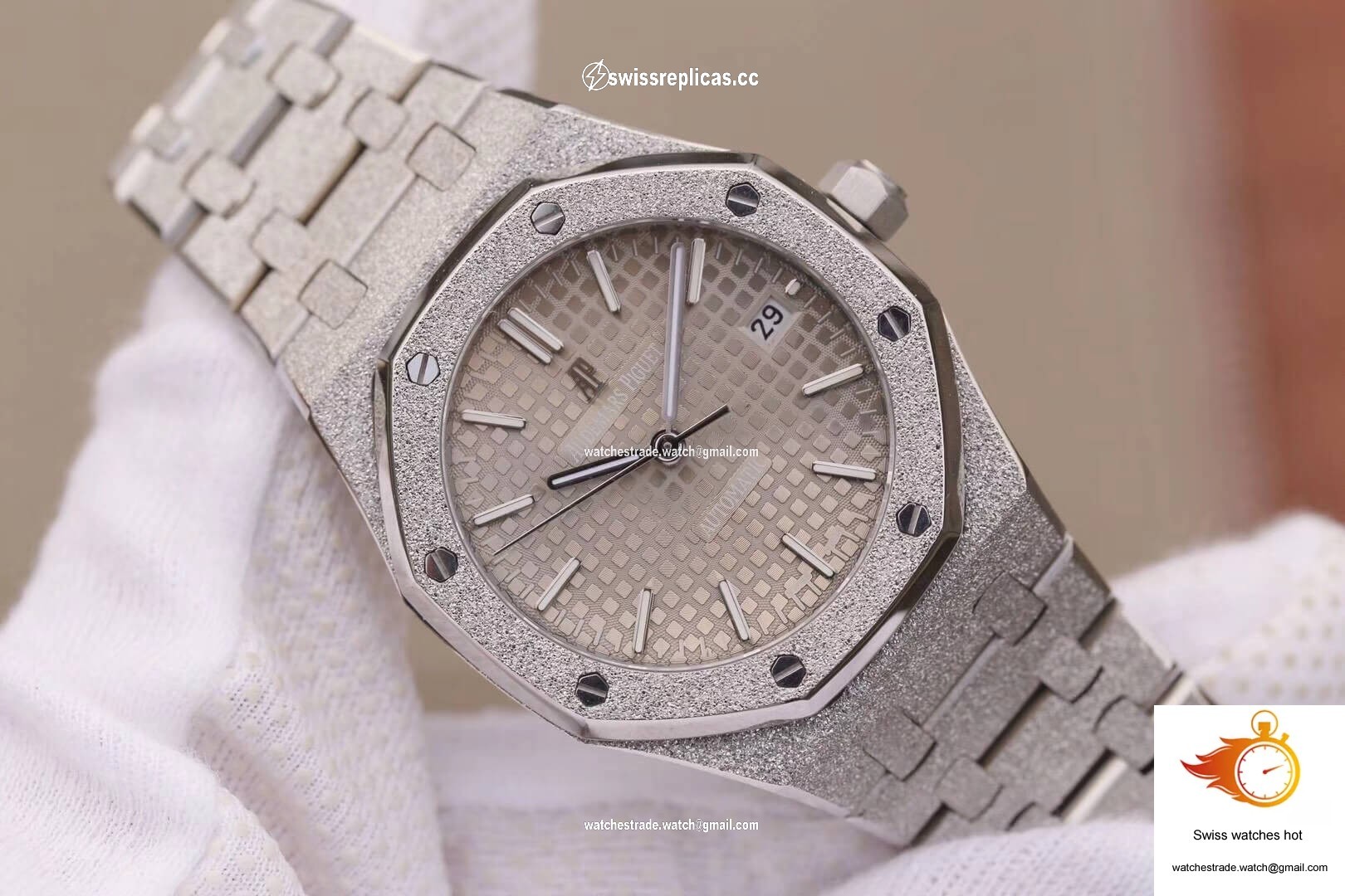 Audemars Piguet Royal Oak 15454BC.GG.1259BC.01 JH Factory Rhodium Dial 2