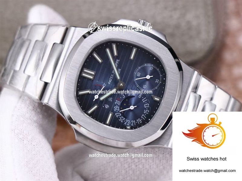 Patek Philippe Nautilus 5712/1A-001 PF Factory Blue Dial Steel Strap 2