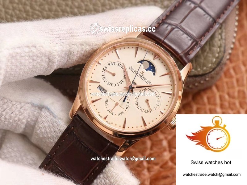 Jaeger-LeCoultre Master Ultra Thin Moon Perpetual Calendar 1302520 V9 Factory Rose Gold Case 2