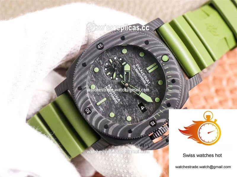 VS Factory Panerai Submersible Marina Militare Carbotech 47MM PAM00961 2