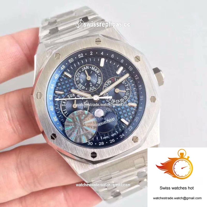 Audemars Piguet Royal Oak Perpetual Calendar 26574ST.OO.1220ST.02 JF Factory Blue Dial 2