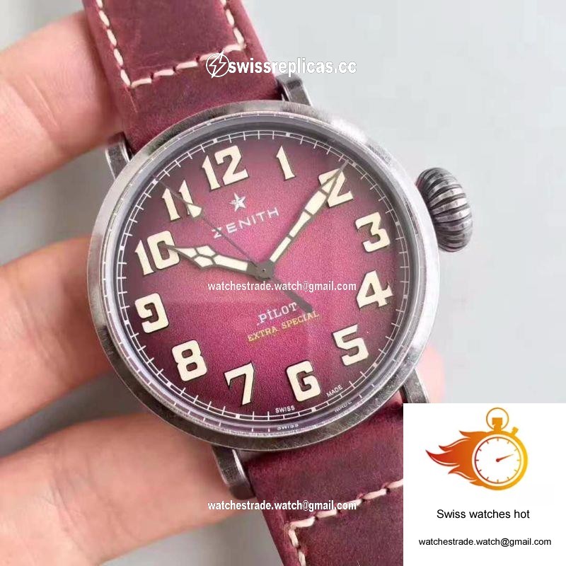 Zenith Pilot Type 20 Extra Special Ton Up 45MM 11.2430.679.21.C801 XF Factory Purple Dial 2