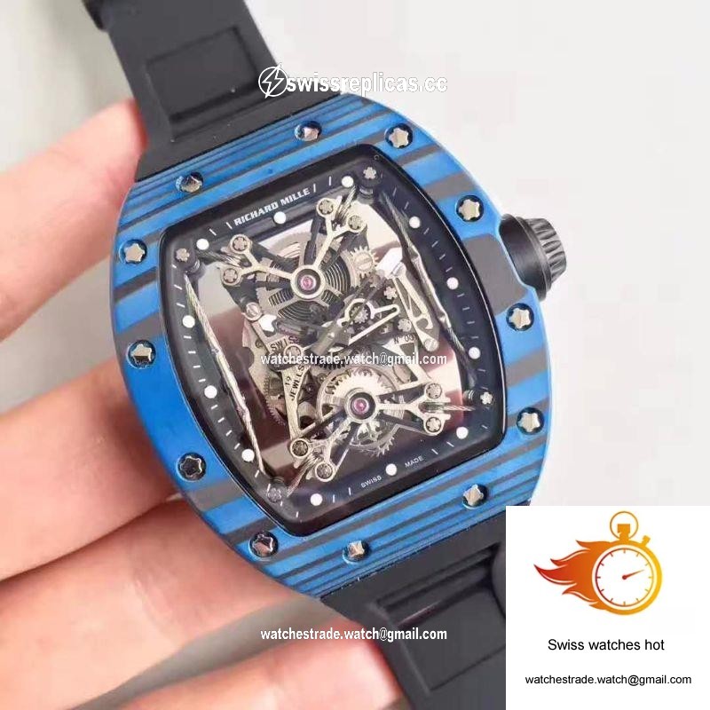 Richard Mille RM50-27-01 NTPT Blue Forged Carbon Skeleton Dial 2