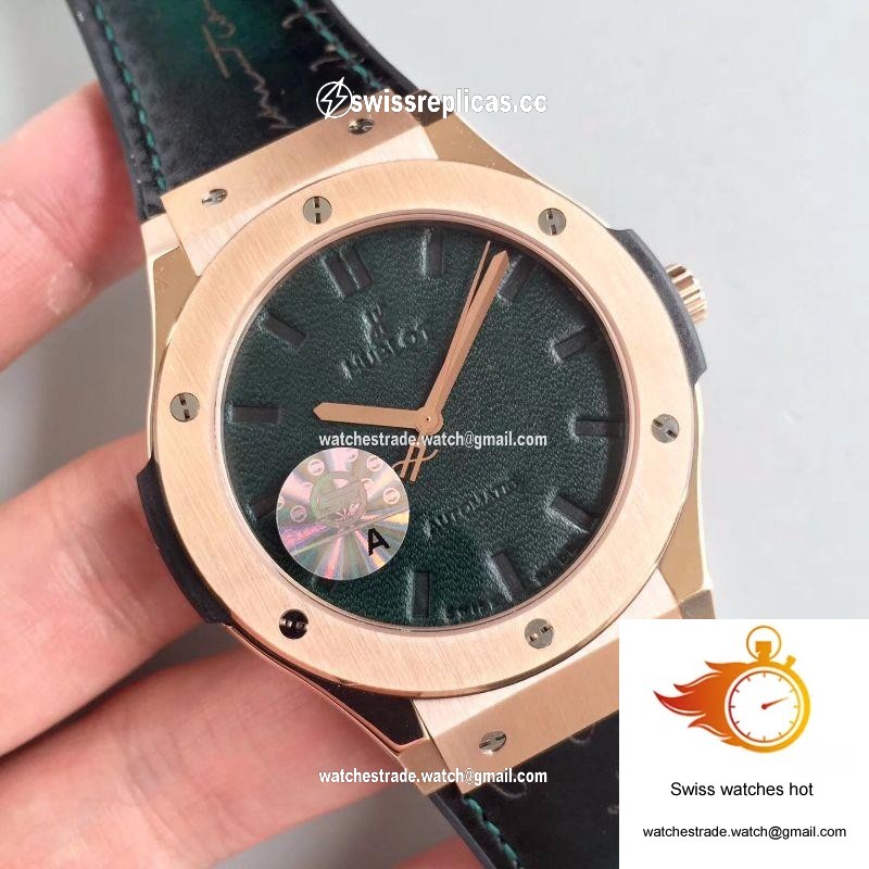 Hublot Classic Fusion Berluti Scritto 511.OX.0500.VR.BER16 JJ Factory V2 Green Dial 2