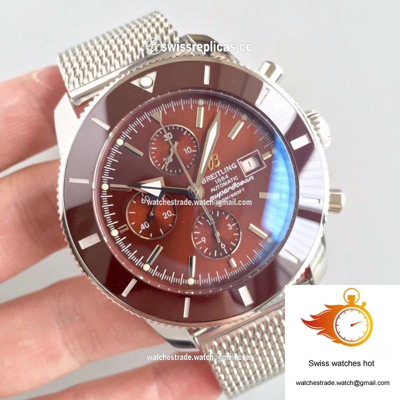 Breitling Superocean Heritage II Chronograph 46 A1331233/Q616/152A GF Factory Chocolate Dial 2