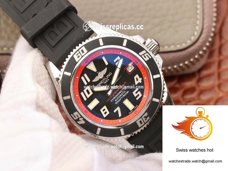 Breitling Superocean 42 Abyss Red A1736402/BA31BKRD ZF Factory Black Dial 2