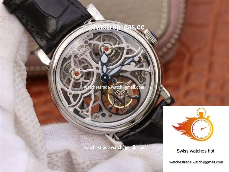 Franck Muller Giga Tourbillon 7048 T G SQT BR Silver Skeleton Dial 2