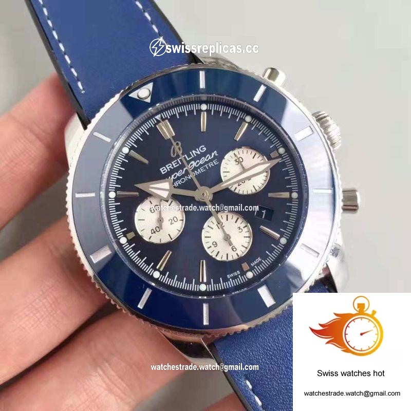 Breitling Superocean Heritage II Chronograph 44 AB0162161C1A1 GF Factory Blue Dial 2
