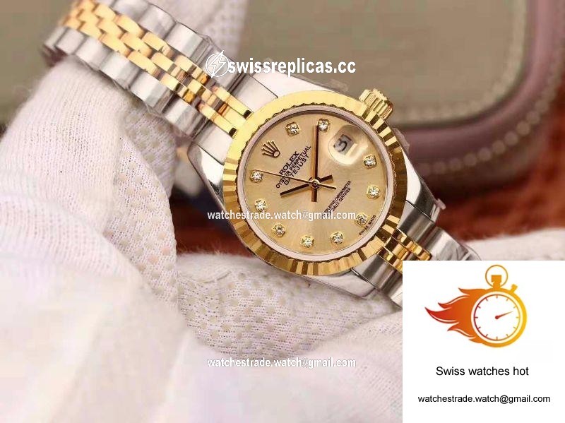 Rolex Lady Datejust 28mm 18K Gold Dial 2