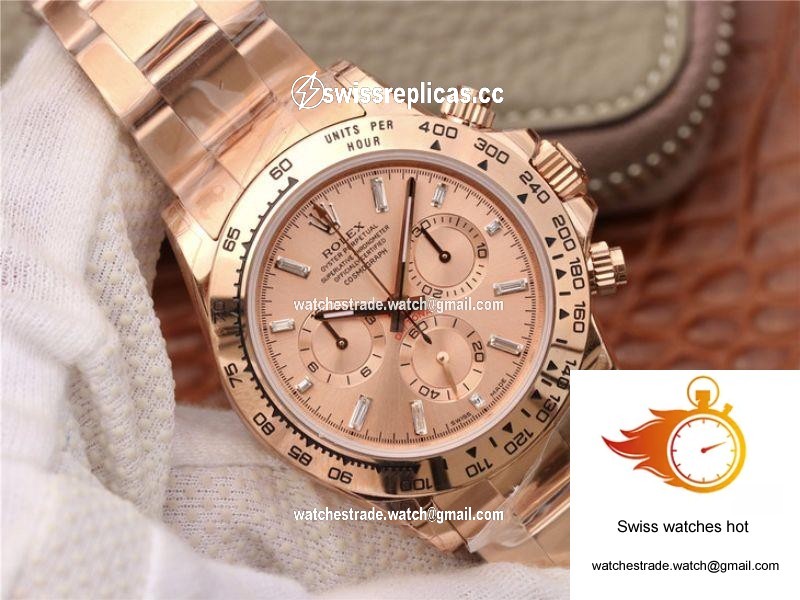 Rolex Daytona Cosmograph 116508 JH Factory Rose Gold Dial 2