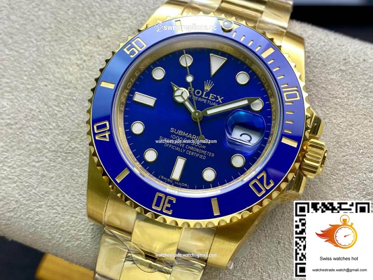 Rolex Submariner M116618LB-0003 VS Factory Yellow Gold 3