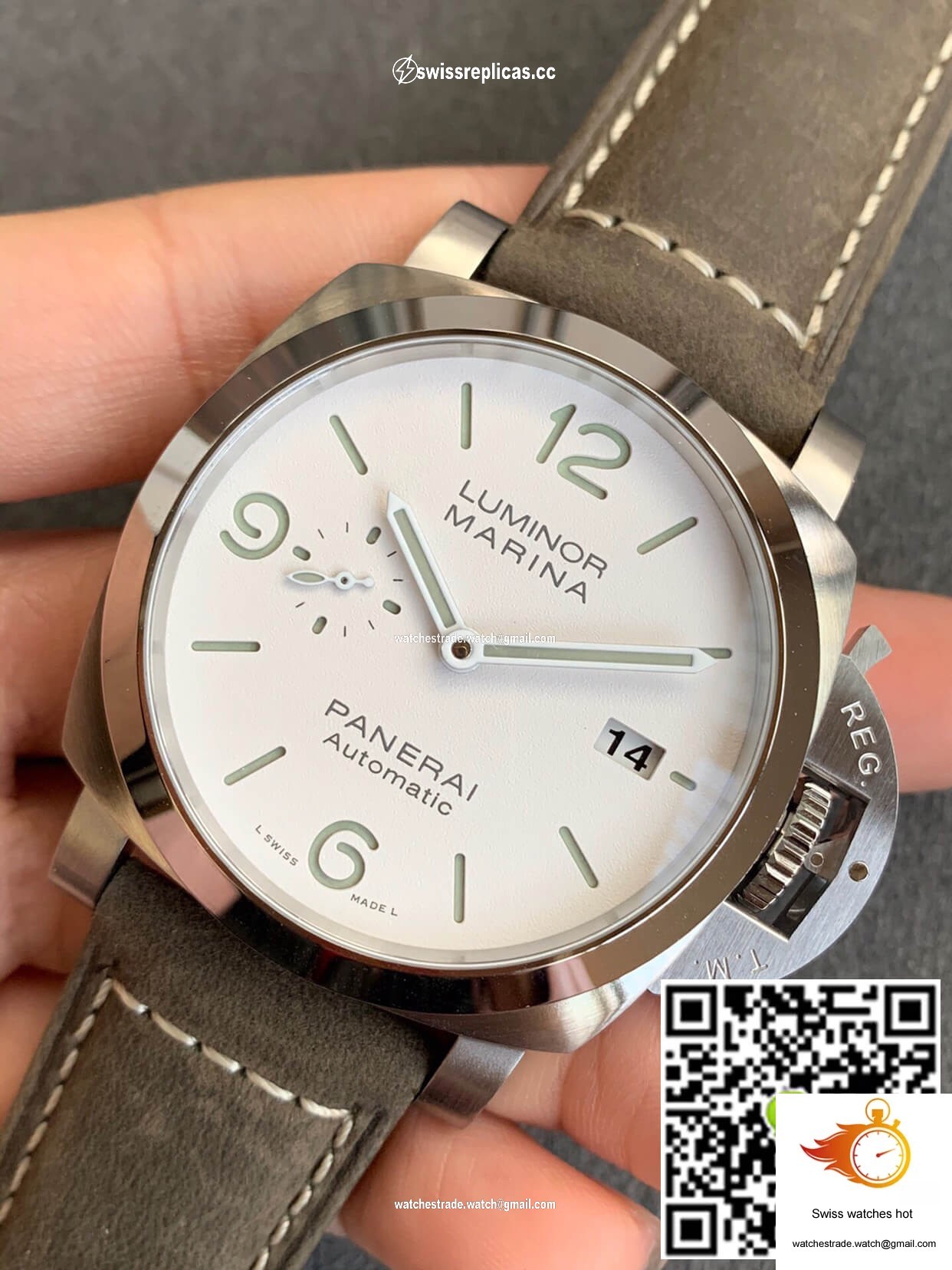 Panerai Luminor PAM01314 VS Factory White Dial 3