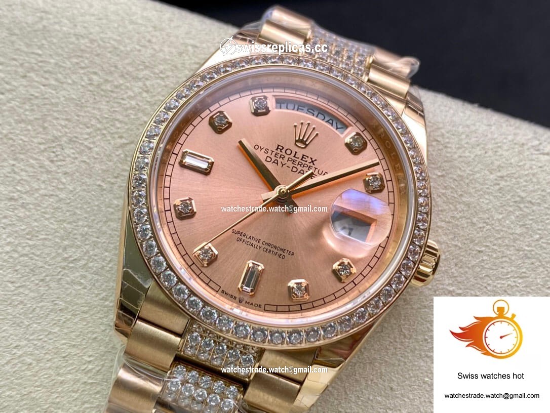 Rolex Day Date M128345RBR-0020 EW Factory Rose Gold 3