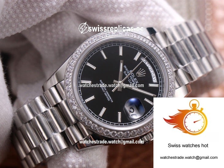 Rolex Day-Date M228349RBR-0002 EW Factory Black Dial 3