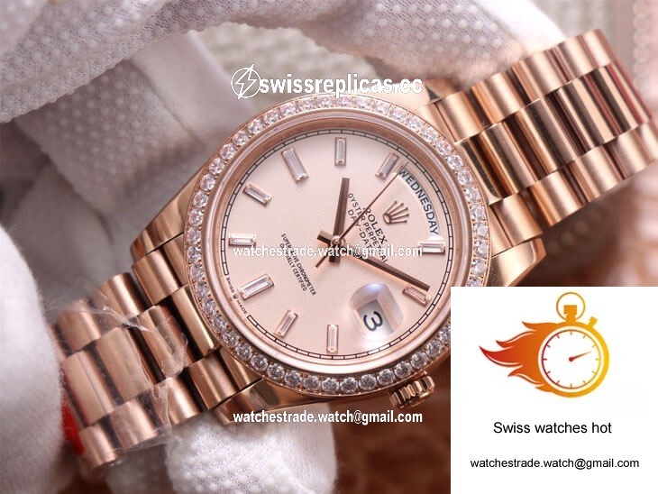 Rolex Day-Date M228345RBR-0007 EW Factory Diamond Sundust Dial 3