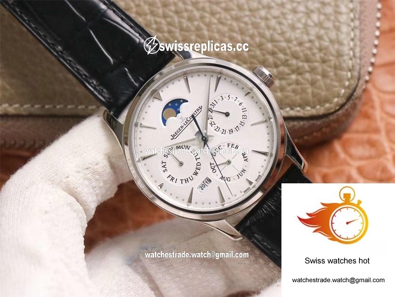 Jaeger-LeCoultre Master Ultra Thin Moon Perpetual Calendar 130842J V9 Factory White Dial 3