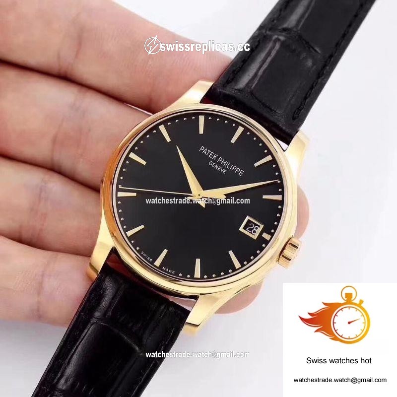 Patek Philippe Calatrava 5227 18K Yellow Gold Black Dial 3