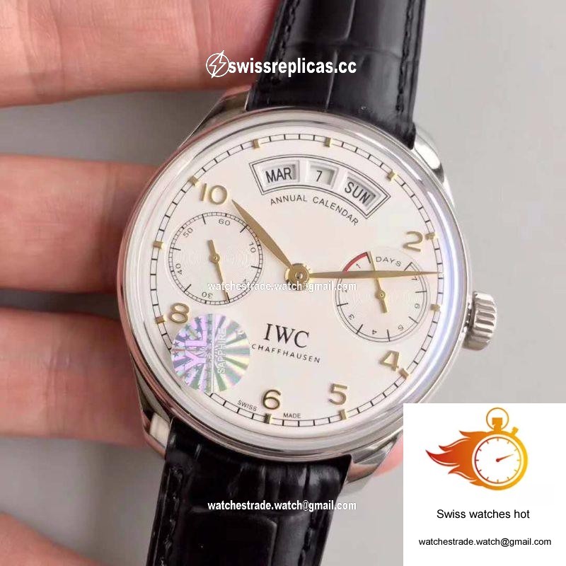 IWC Portugieser Annual Calendar IW503501 YL Factory White Dial 3