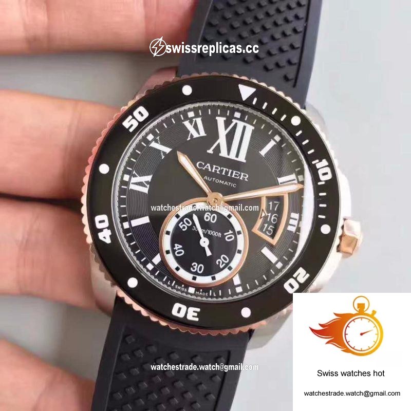 Calibre De Cartier Diver W7100056 42MM JF Factory Black Dial 3