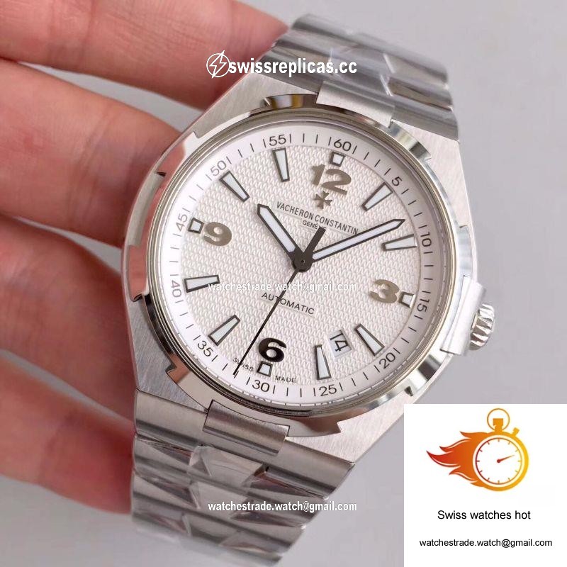 Vacheron Constantin Overseas 47040 Stainless Steel Bracelet JJ Factory White Dial 3