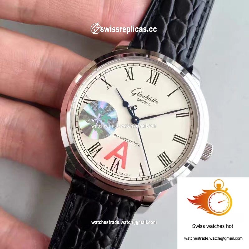 Glashutte Original Senator Excellence 1-39-52-01-02-04 V4 Stainless Steel Case White Dial FK Factory 3